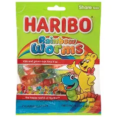 HARIBO RAINBOW WORMS 5 OZ